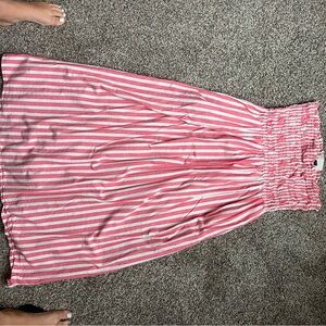 Universal Thread Pink and White Strapless Dress